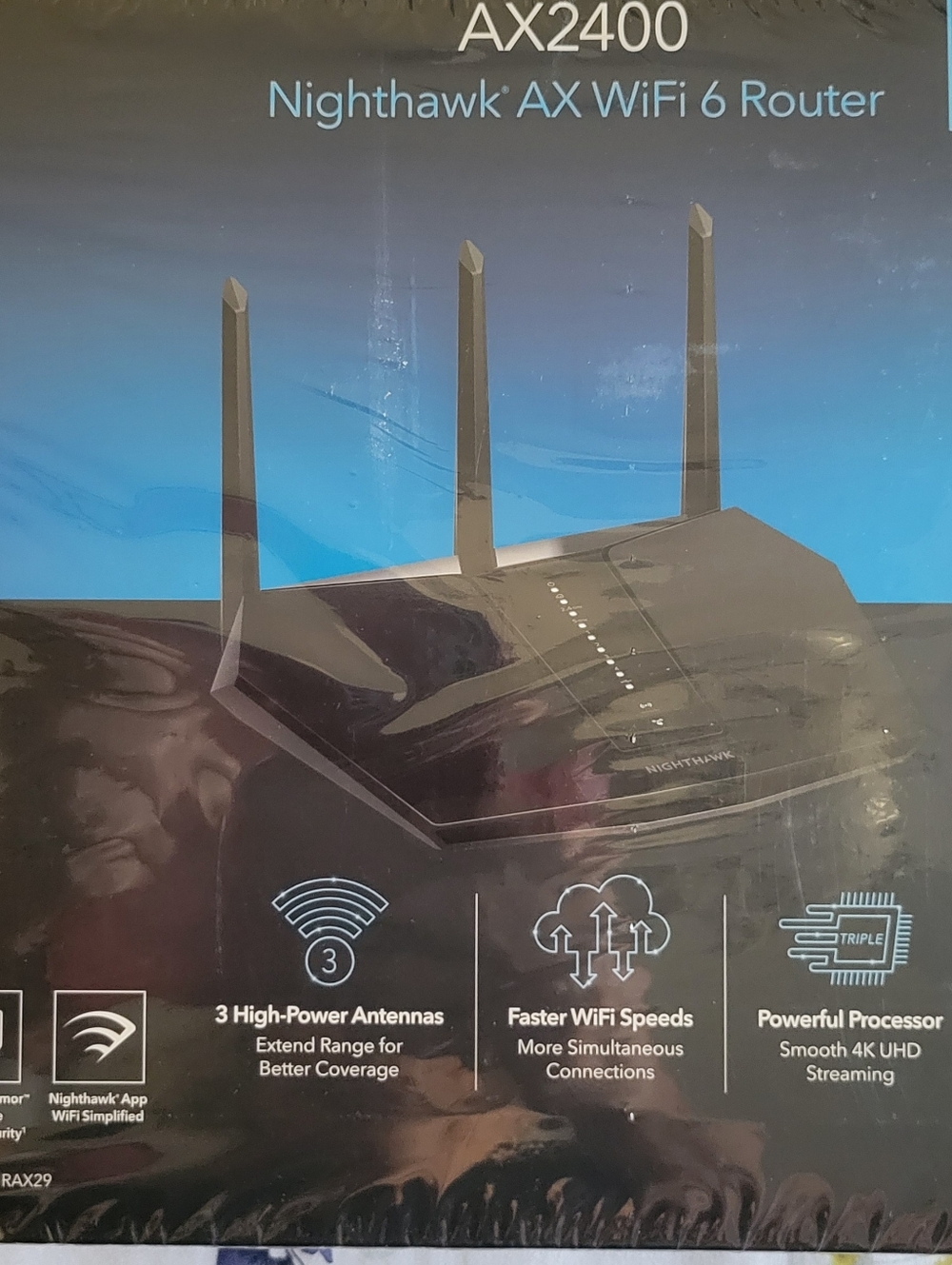 Nighthawk AX WiFi 6 Router AX2400 Model RAX29 - Picture 6 of 6